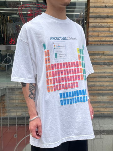 90's~00's PERIODIC TABLE「元素記号」 企業Tシャツ