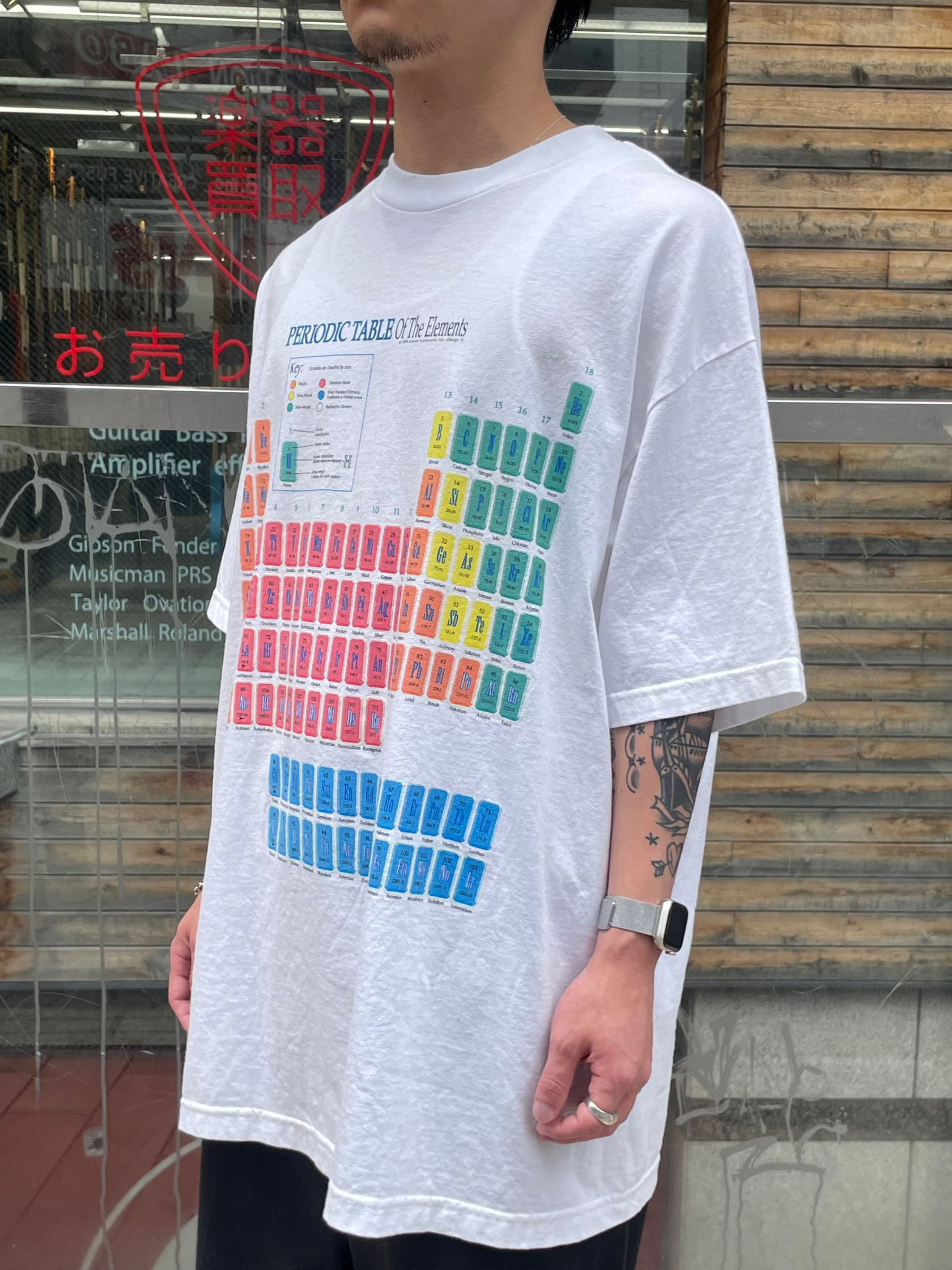 90's~00's PERIODIC TABLE「元素記号」 企業Tシャツ