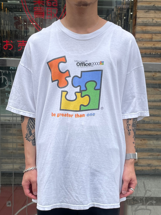 90's~00's MICROSOFT「Office 2000」企業Tシャツ