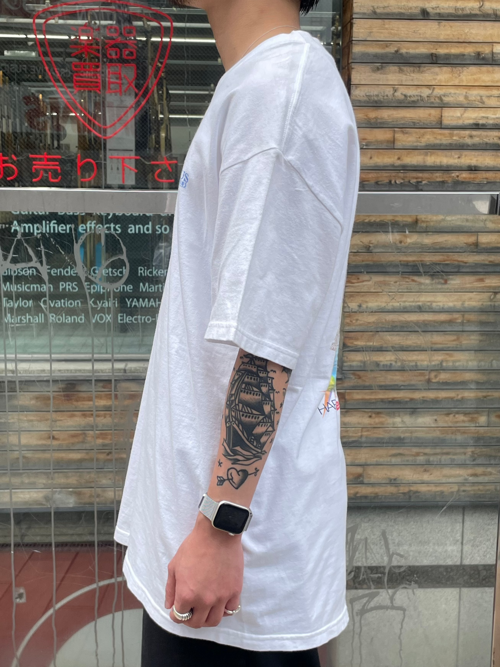 00's PAGE PLUS × HARGRAY 「無線通信」企業Ｔシャツ