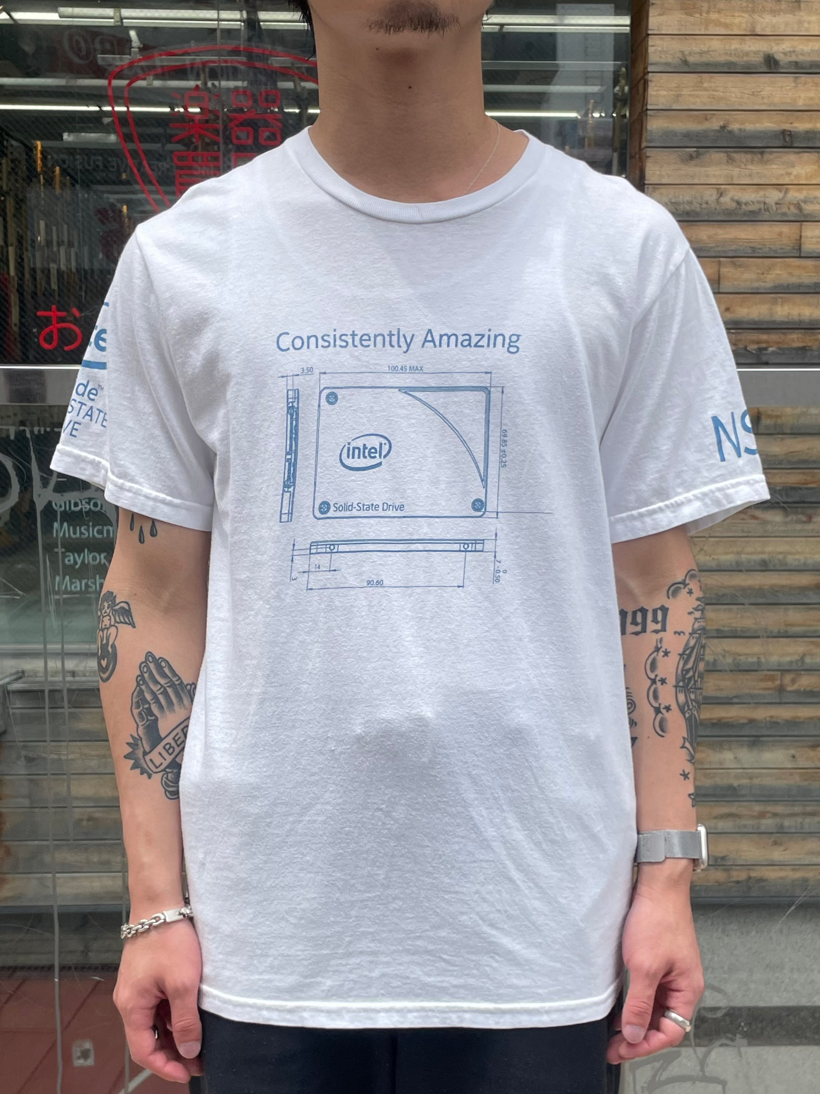 00's INTEL「Solid-State Drive」企業Tシャツ