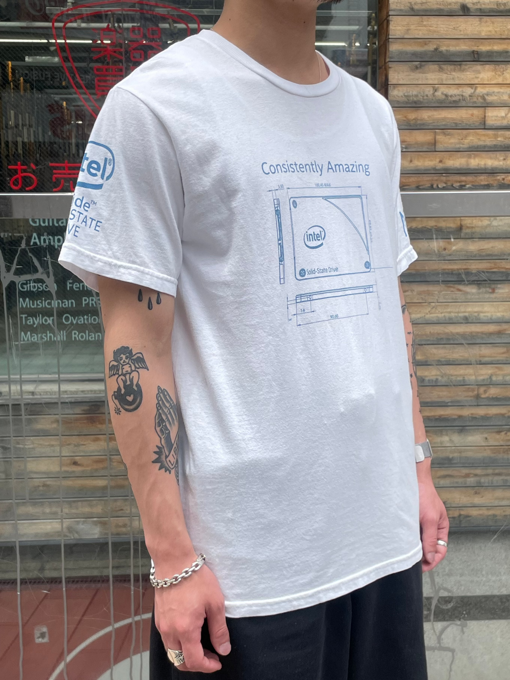 00's INTEL「Solid-State Drive」企業Tシャツ