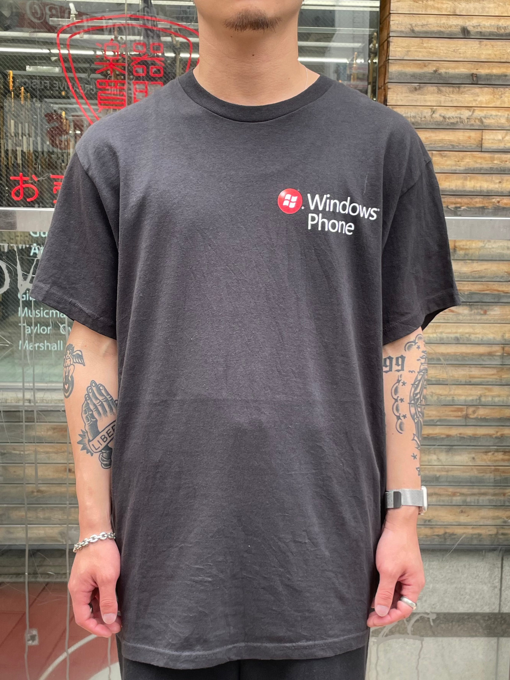 00's MICROSOFT「 Windows Phone 7 」企業Tシャツ