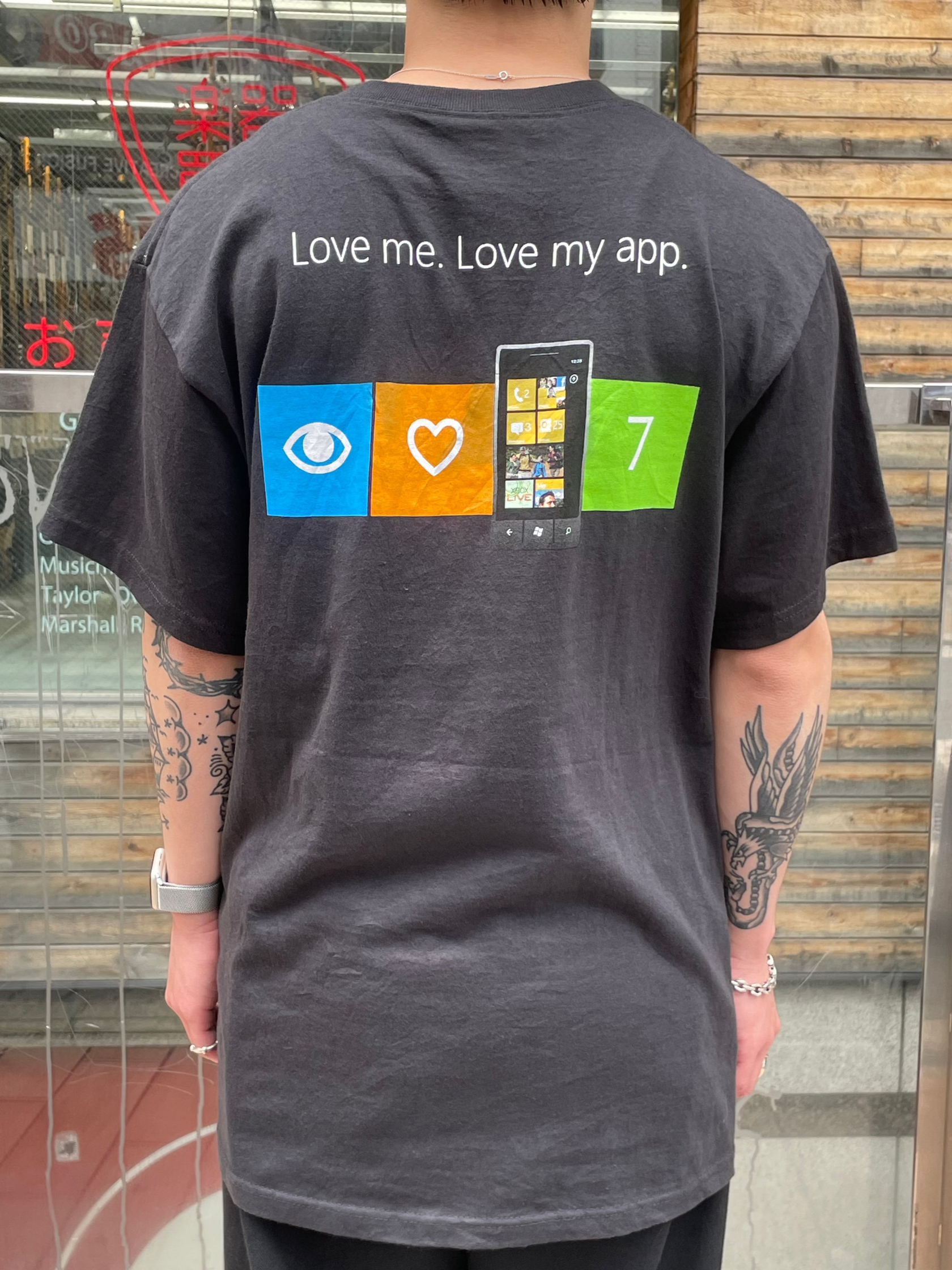 00's MICROSOFT「 Windows Phone 7 」企業Tシャツ