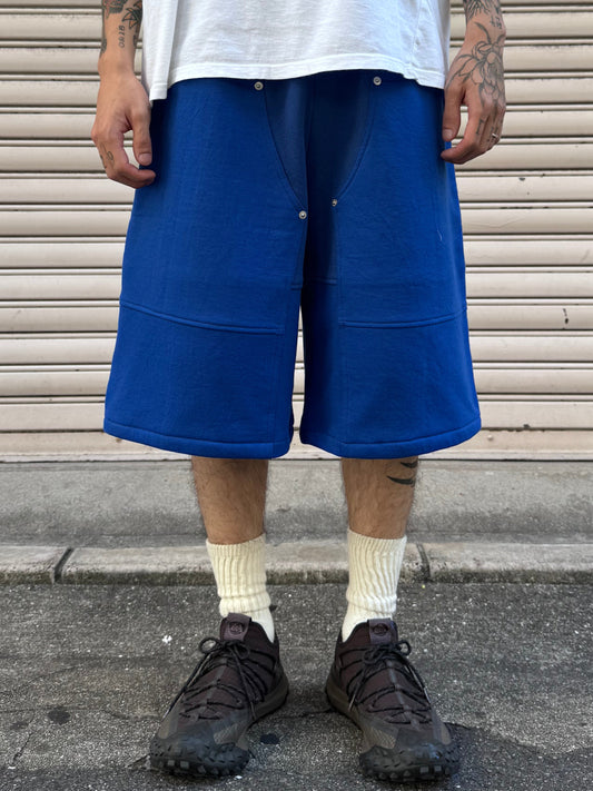 REMAKE  SWEATS DOUBLE KNEE SHORTS