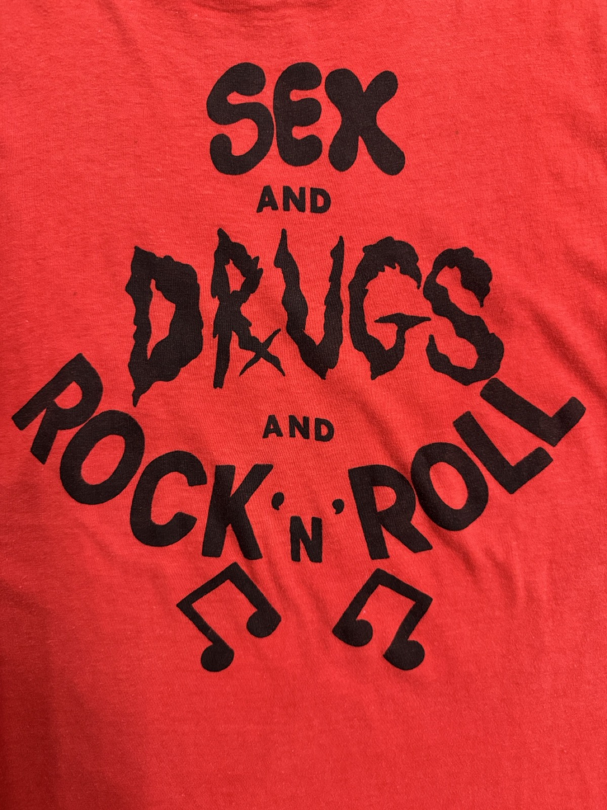 70's PUNK「SEX DRUGS ROCK'N'ROLL」バンドTシャツ