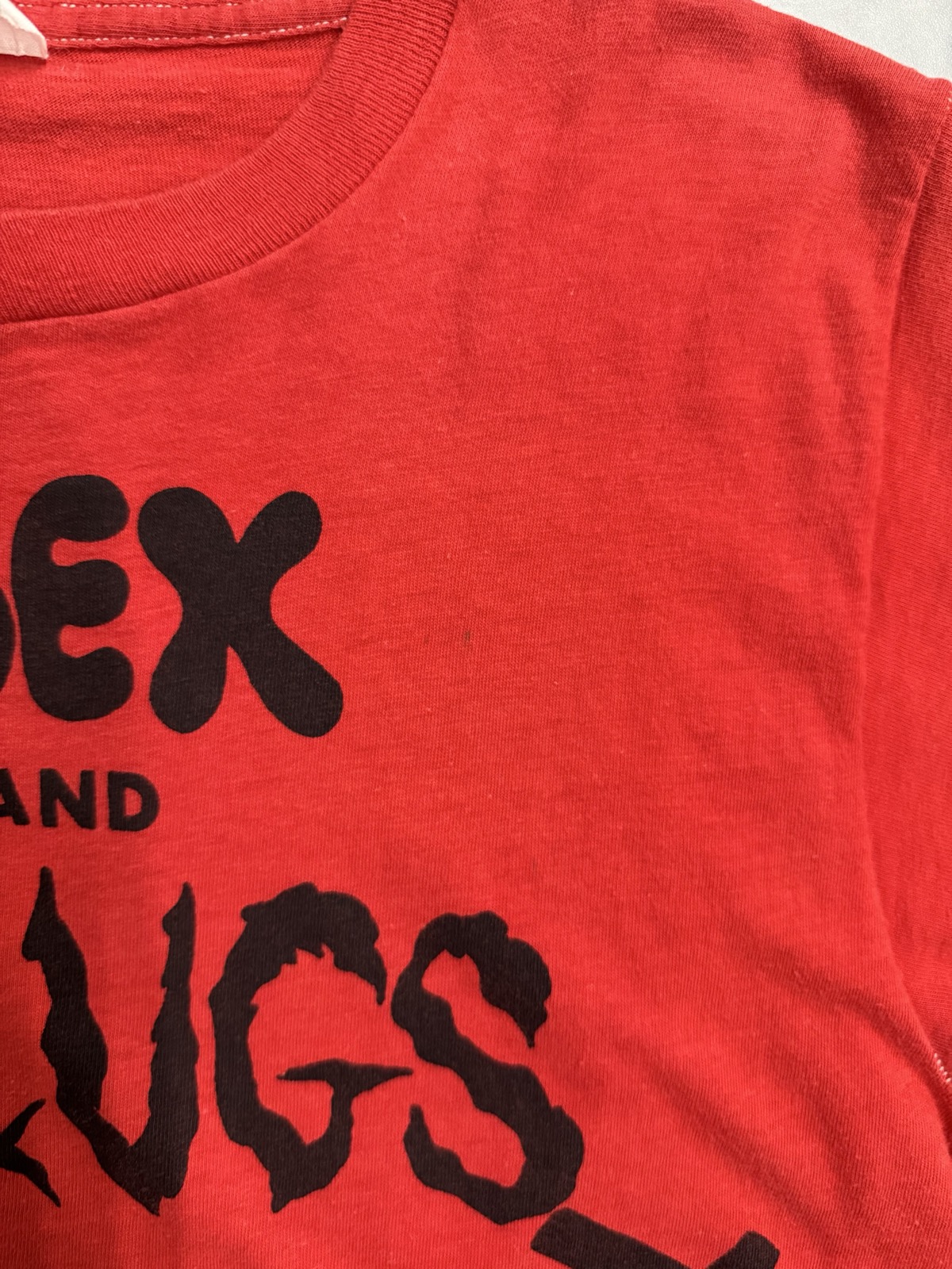 70's PUNK「SEX DRUGS ROCK'N'ROLL」バンドTシャツ