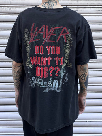 00’s SLAYER 「DO YOU WANT TO DIE ⁇」バンドTシャツ