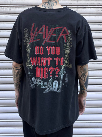 00’s SLAYER 「DO YOU WANT TO DIE ⁇」バンドTシャツ