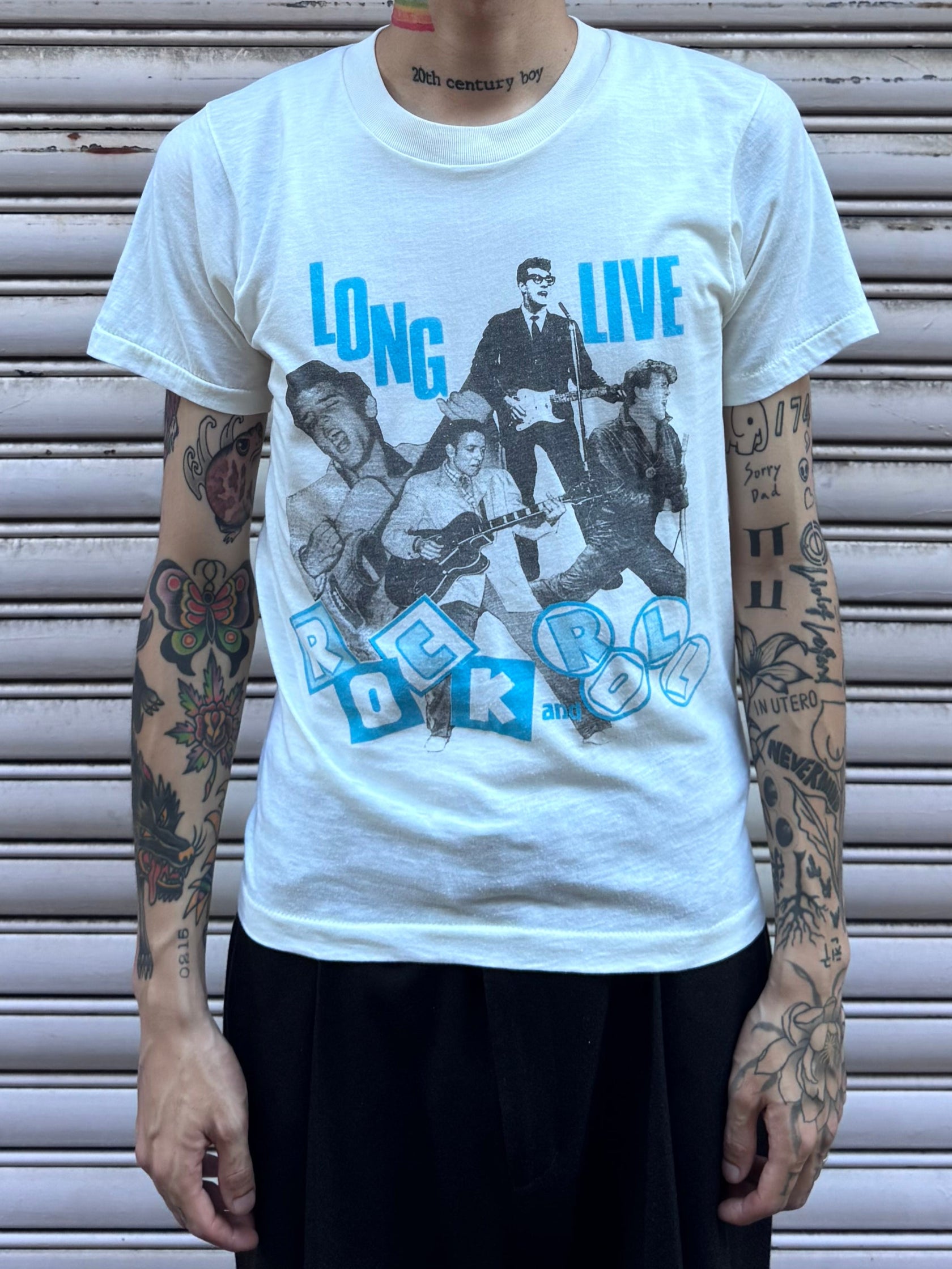 70's~80's Elvis Presley「ROCK and ROLL」バンドTシャツ