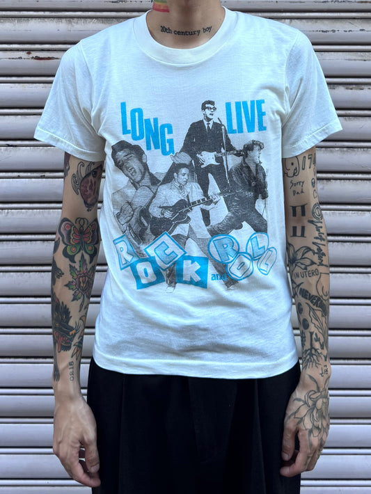 70's~80's Elvis Presley「ROCK and ROLL」バンドTシャツ