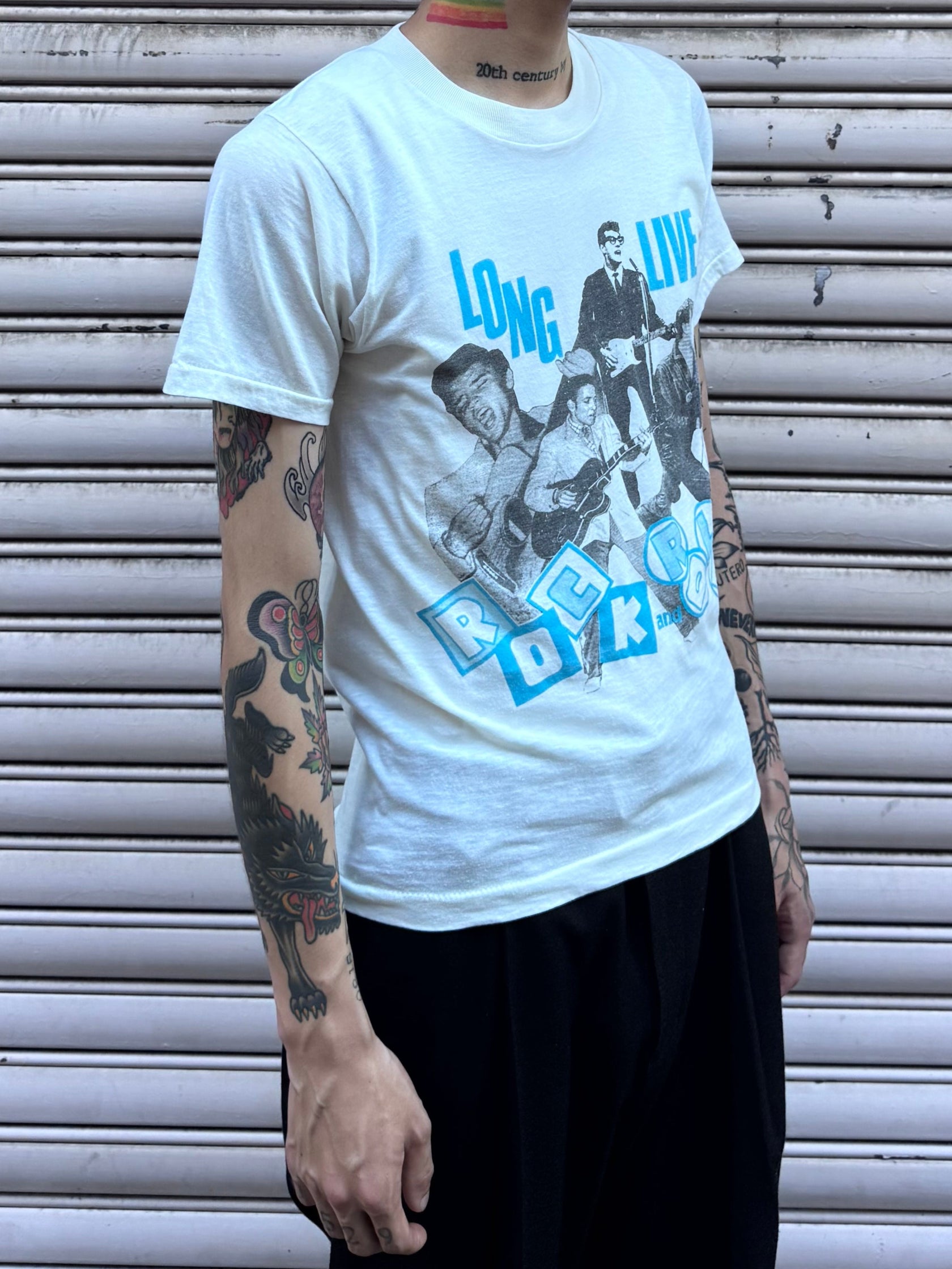70's~80's Elvis Presley「ROCK and ROLL」バンドTシャツ