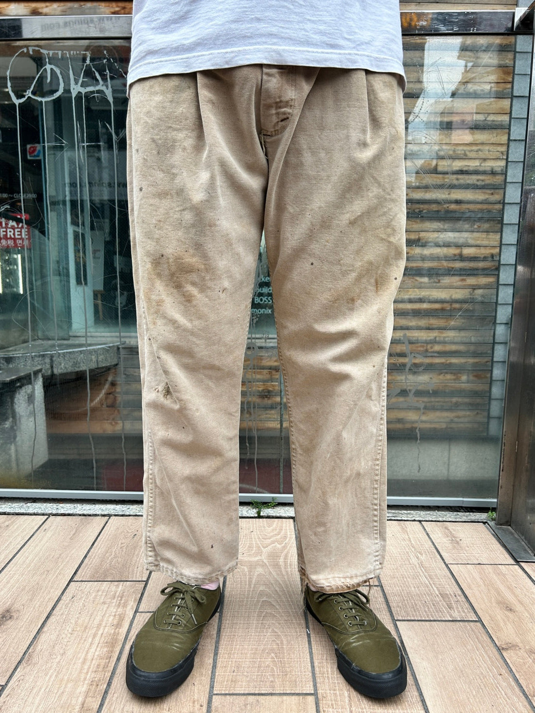 60's~70's CARHART「デカCボタン　42TALON」 ワークパンツ