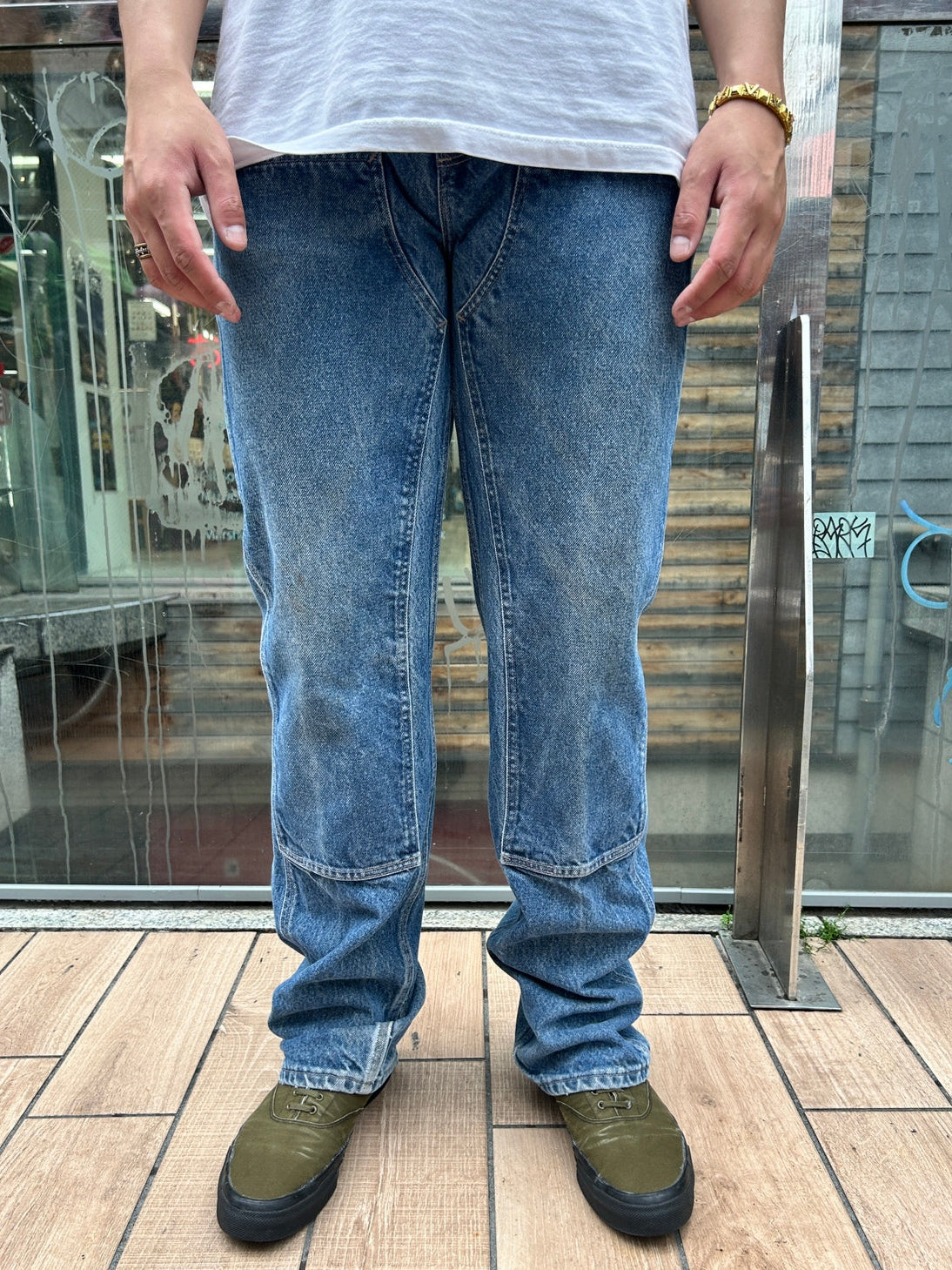 00's CARHART「DOUBLE NKEE PANT」デニムパンツ