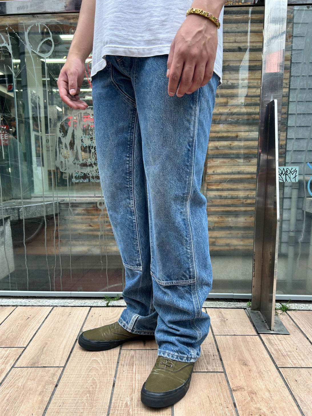 00's CARHART「DOUBLE NKEE PANT」デニムパンツ