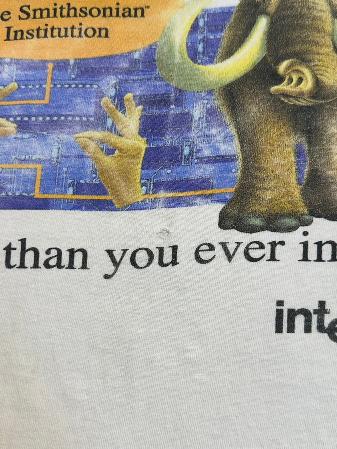 90's INTEL × SMITHSONIAN「More Than You Ever Imagined!」USA製 企業Tシャツ