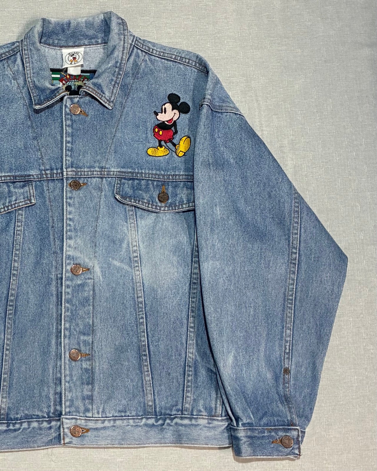 90's Disney「Mickey Mouse」デニムジャケット
