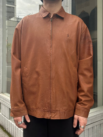 90's RALPH LAUREN 「REAL LAMBSKIN」スウィングトップ