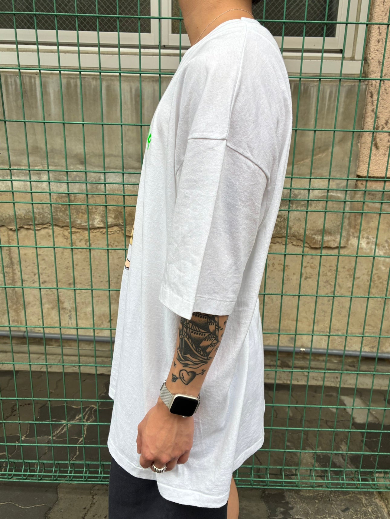 90's「HOPPY BREWER」USA製 ホワイトTシャツ