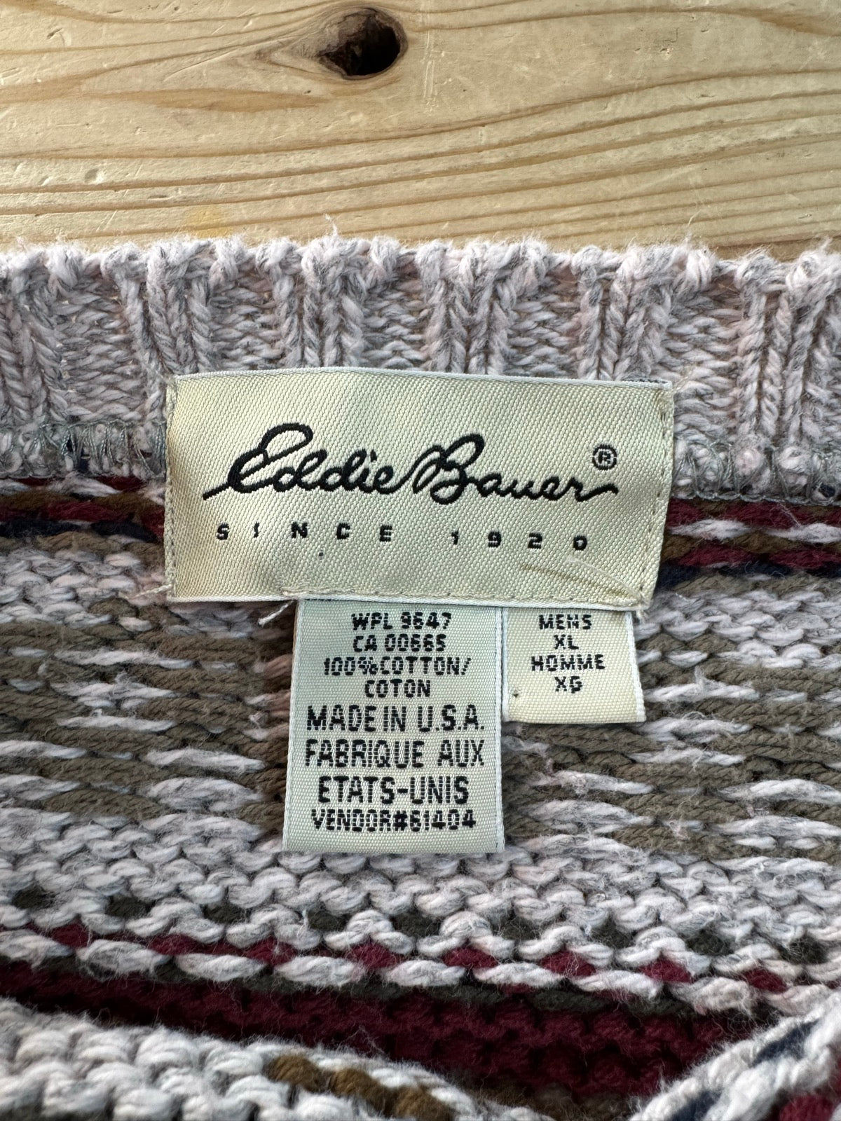 90's EDDIE BAUER USA製 ニットセーター