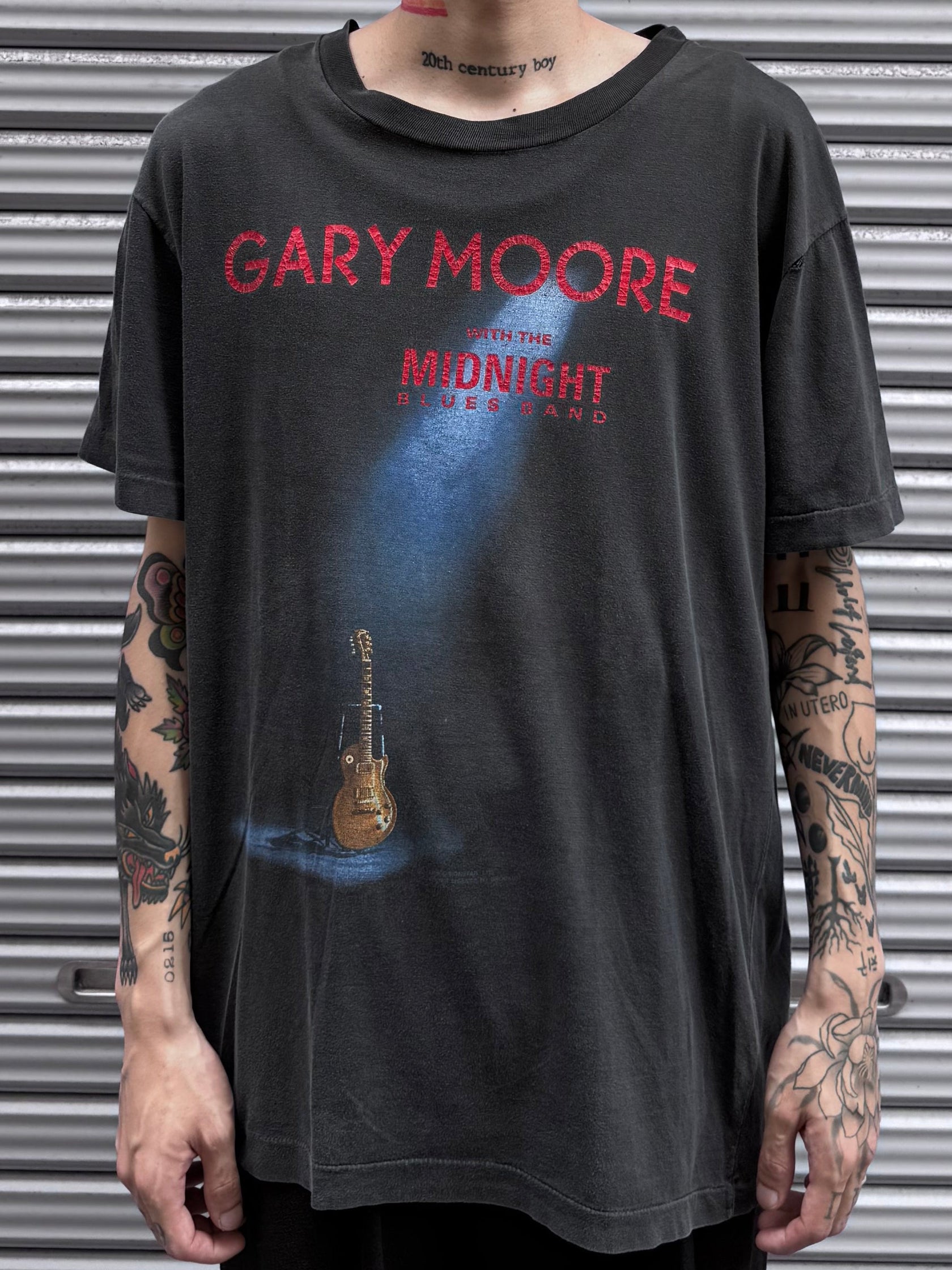 90’s GARY MOORE「 with The Midnight Blues Band」 バンドTシャツ