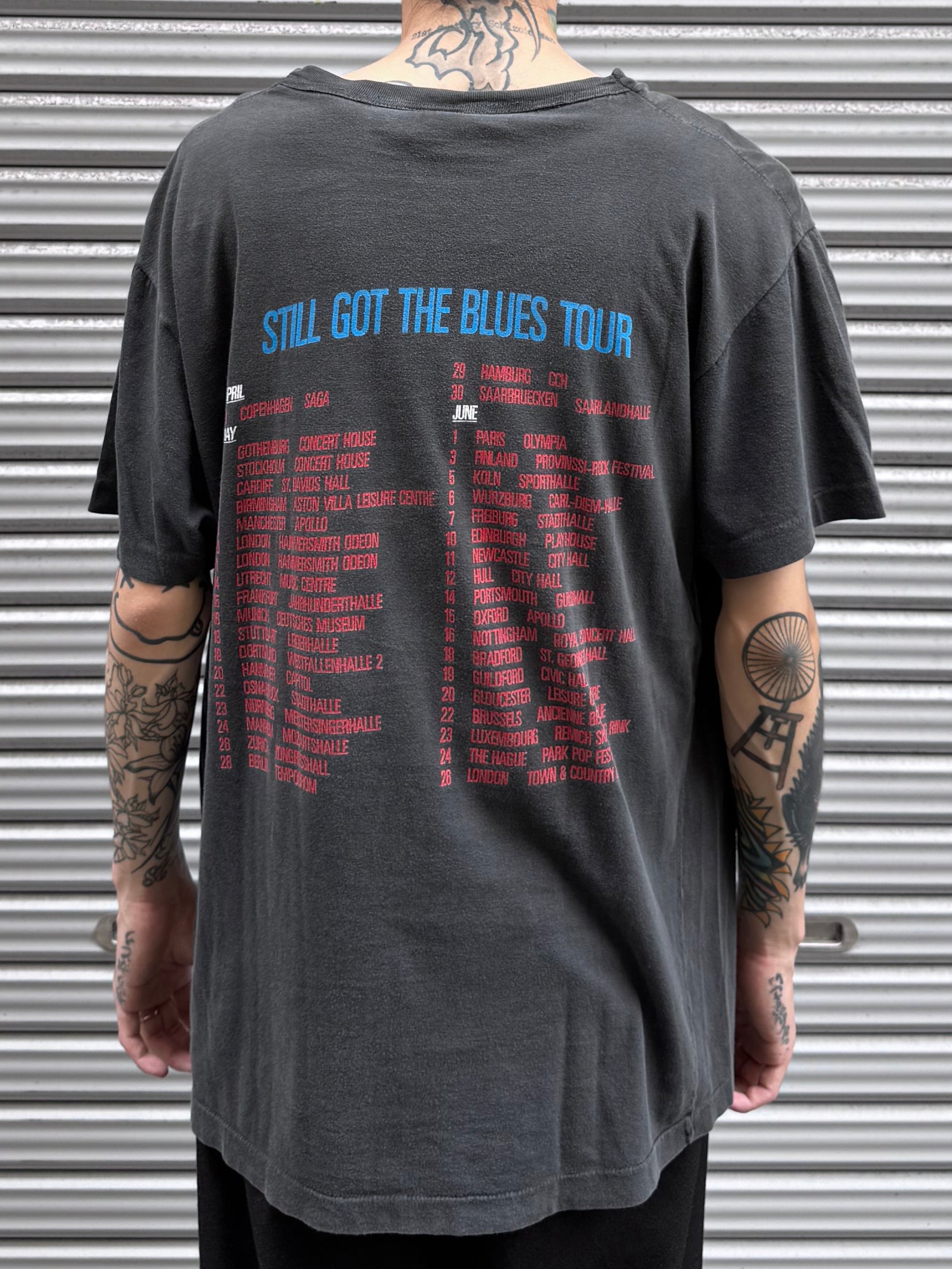90’s GARY MOORE「 with The Midnight Blues Band」 バンドTシャツ