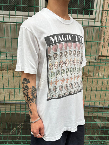 90's「MAGIC EYE」ホワイトTシャツ