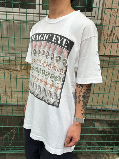 90's「MAGIC EYE」ホワイトTシャツ