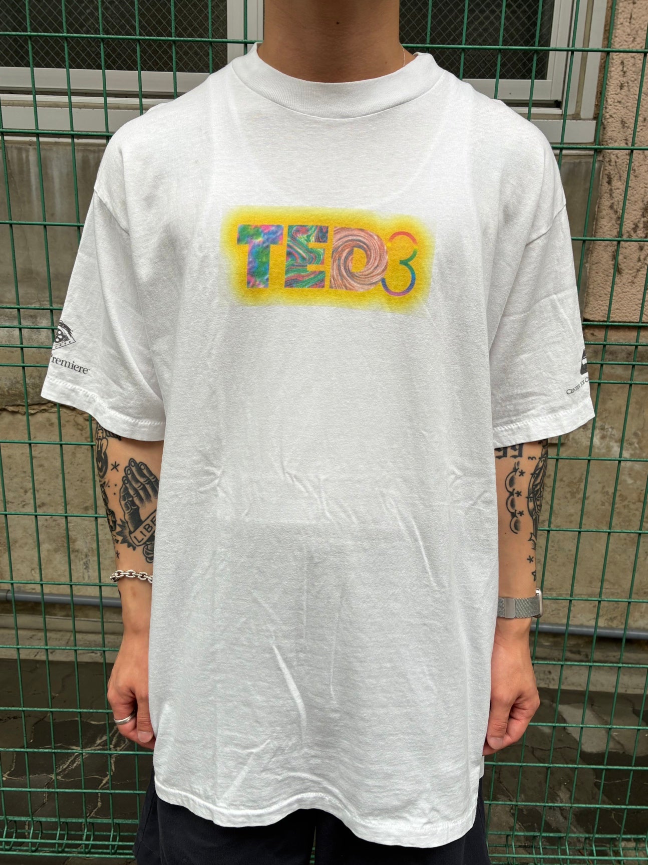 90's 「TED3」USA製 ホワイトTシャツ