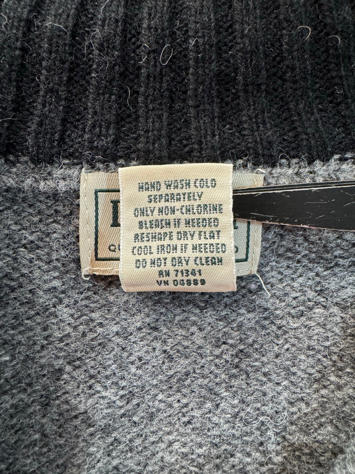 90's L.L.BEAN「half zip」ニットセーター