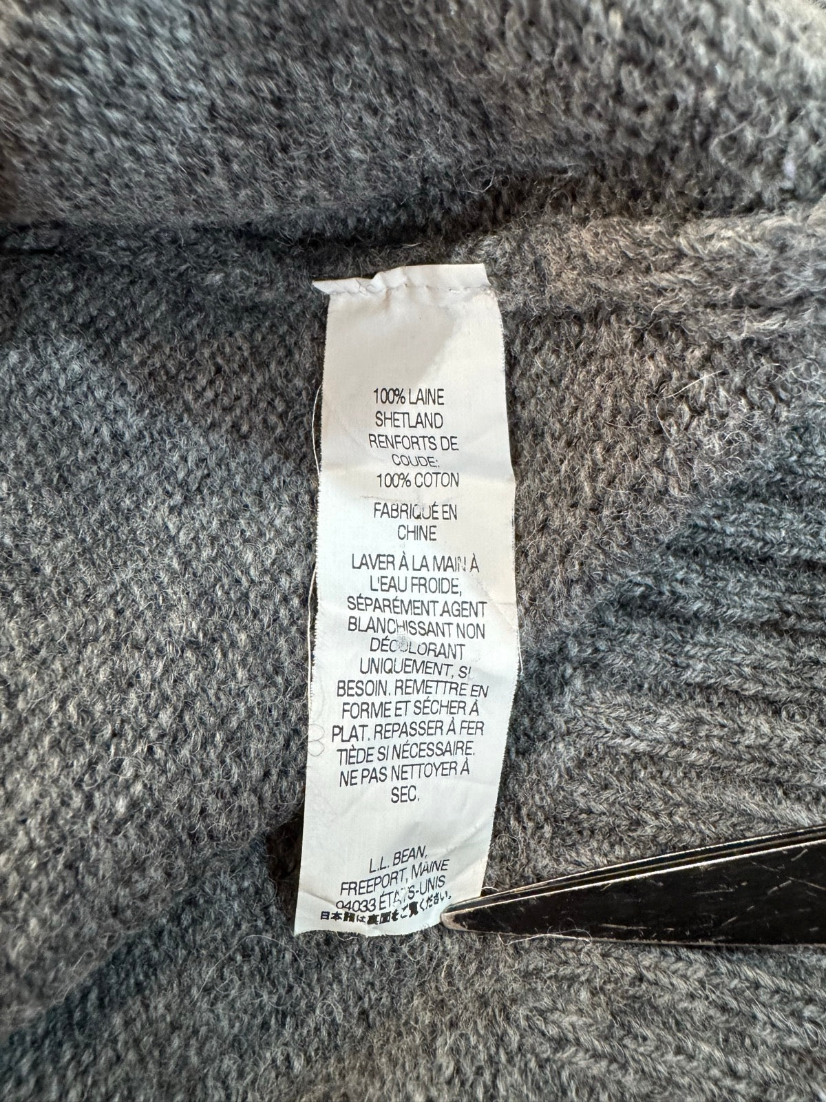 90's L.L.BEAN「half zip」ニットセーター