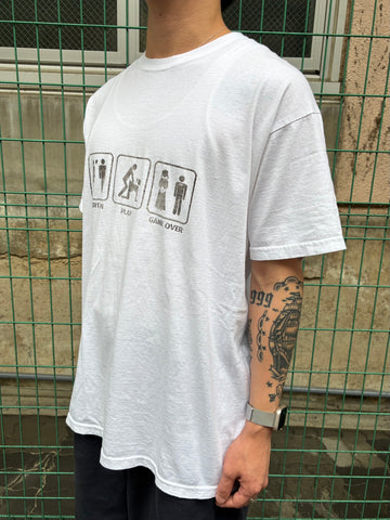00's「INSERT COIN / PLAY / GAME OVER」 ピクトグラムTシャツ