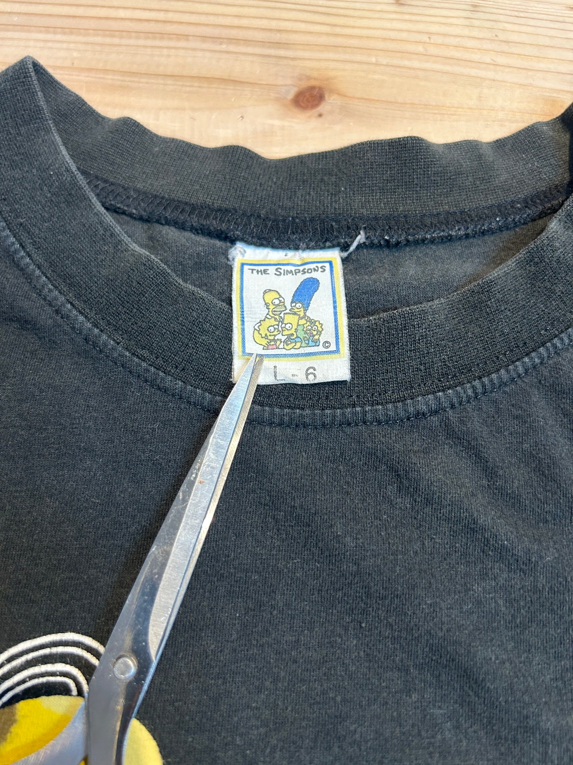 90's THE SIMPSONS「スーツ姿 ホーマー＆バート」 キャラクターTシャツ