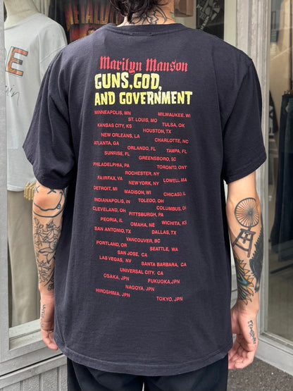 00's MARILN MANSON「GUNS,GOD,AND GOVERNMENT」バンドTシャツ