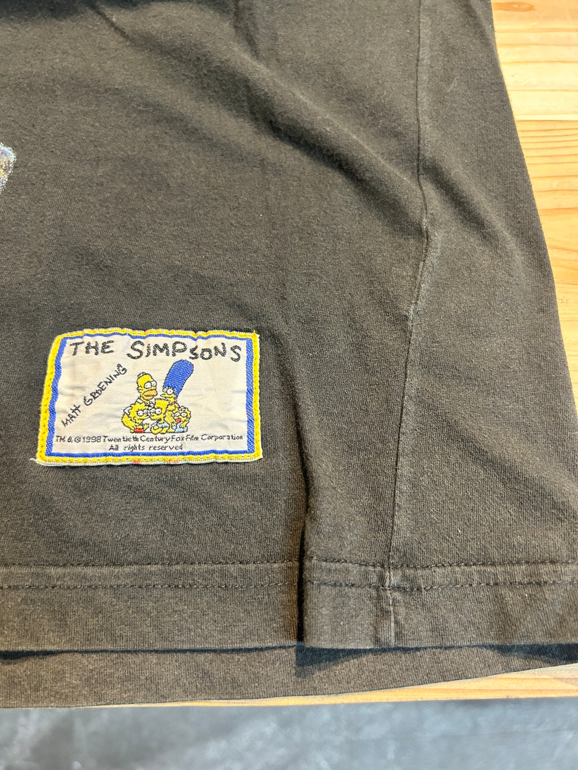 90's THE SIMPSONS「スーツ姿 ホーマー＆バート」 キャラクターTシャツ