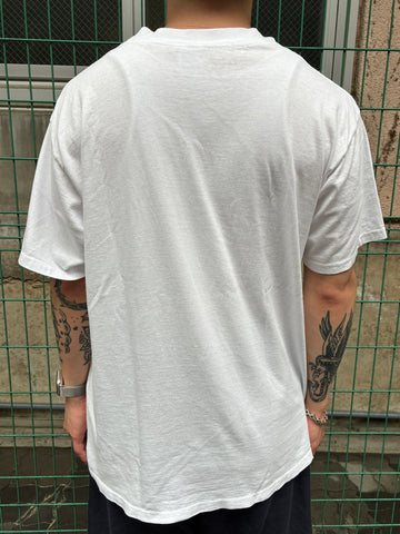 90's「SAVE EARTH GRAPHIC PRINT」USA製 ホワイトTシャツ