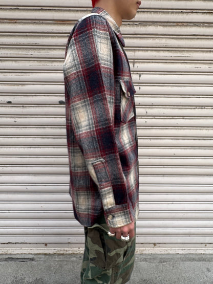 70's Woolrich wool shirt USA製