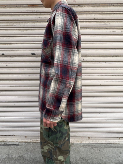 70's Woolrich wool shirt USA製