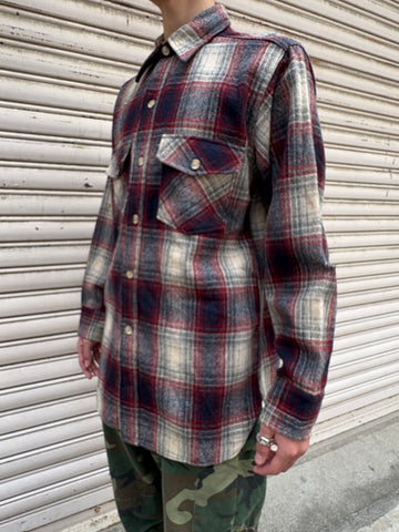 70's Woolrich wool shirt USA製