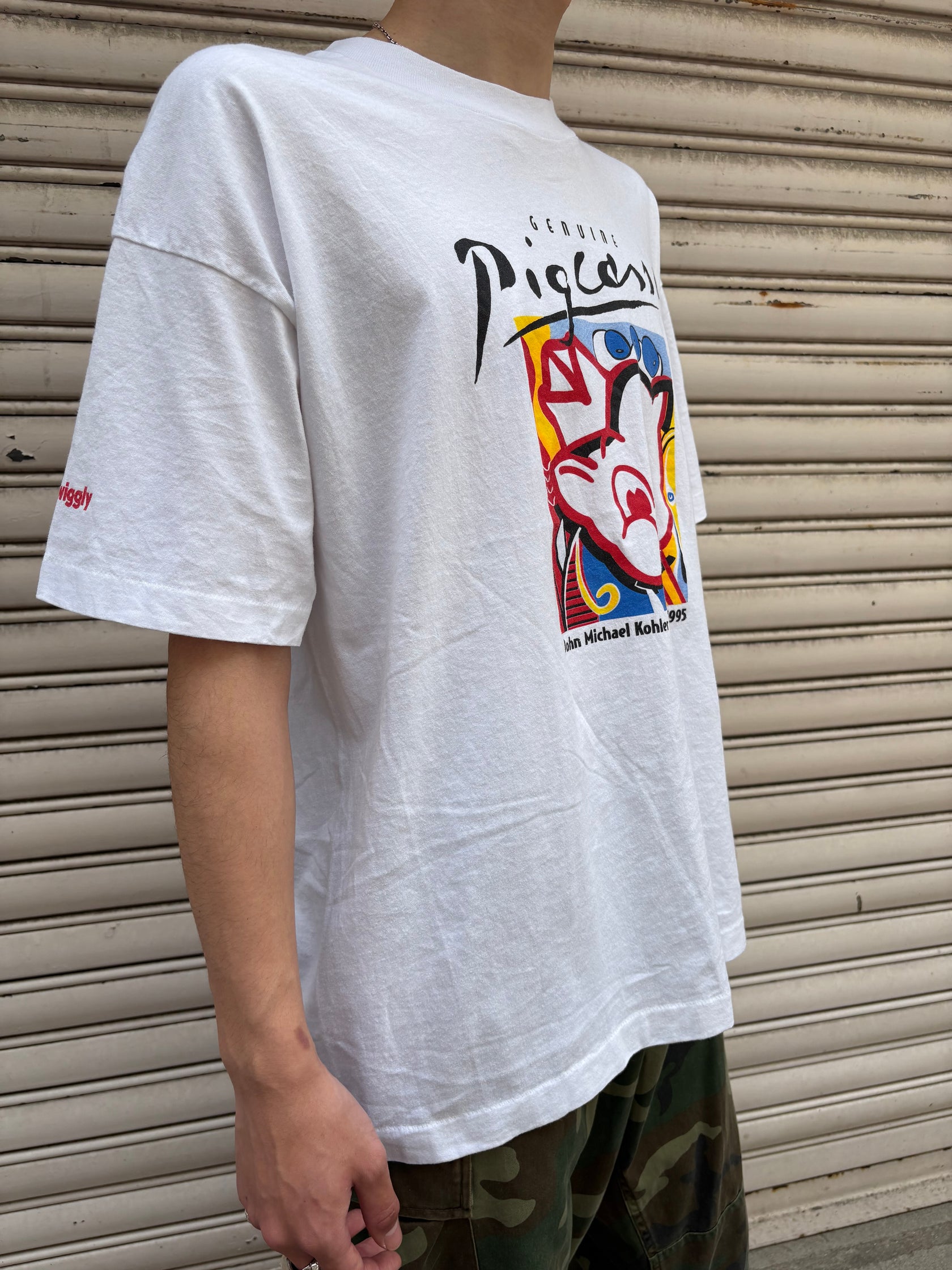 90's pigcasso アートTシャツ USA製