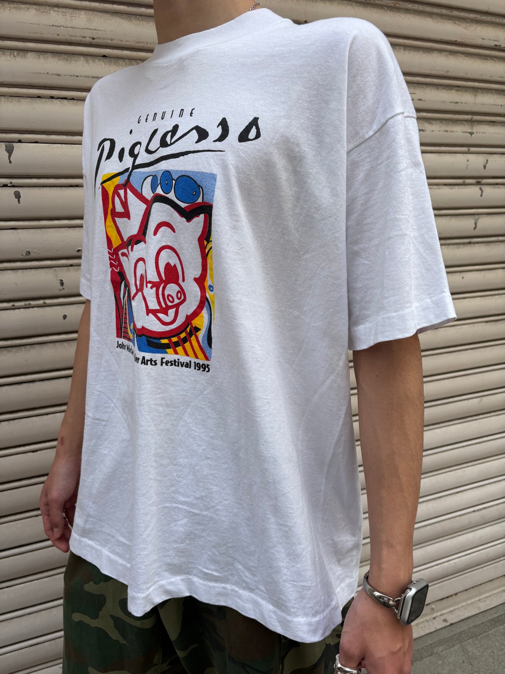 90's pigcasso アートTシャツ USA製