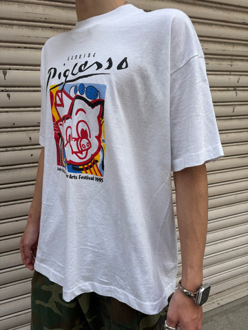 90's pigcasso アートTシャツ USA製