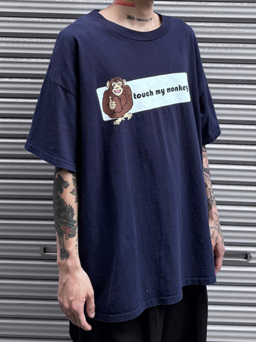 00's「touch my monkey」メッセージTシャツ