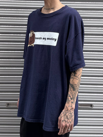 00's「touch my monkey」メッセージTシャツ