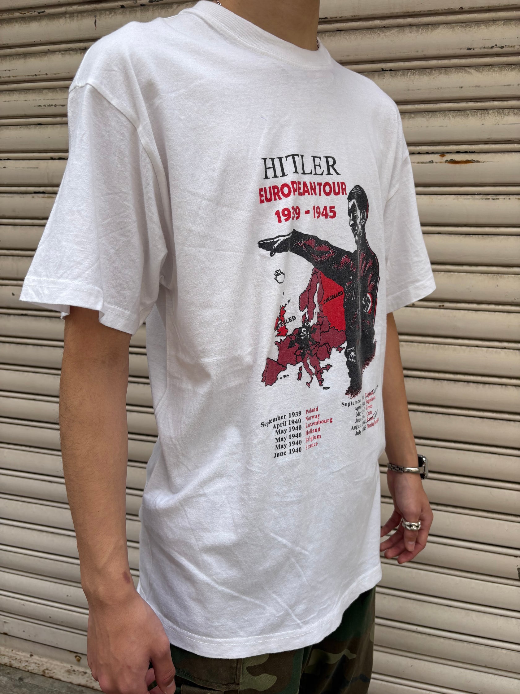70's HITLER (ヒトラー) EUROPESN TOUR プリントTshirt