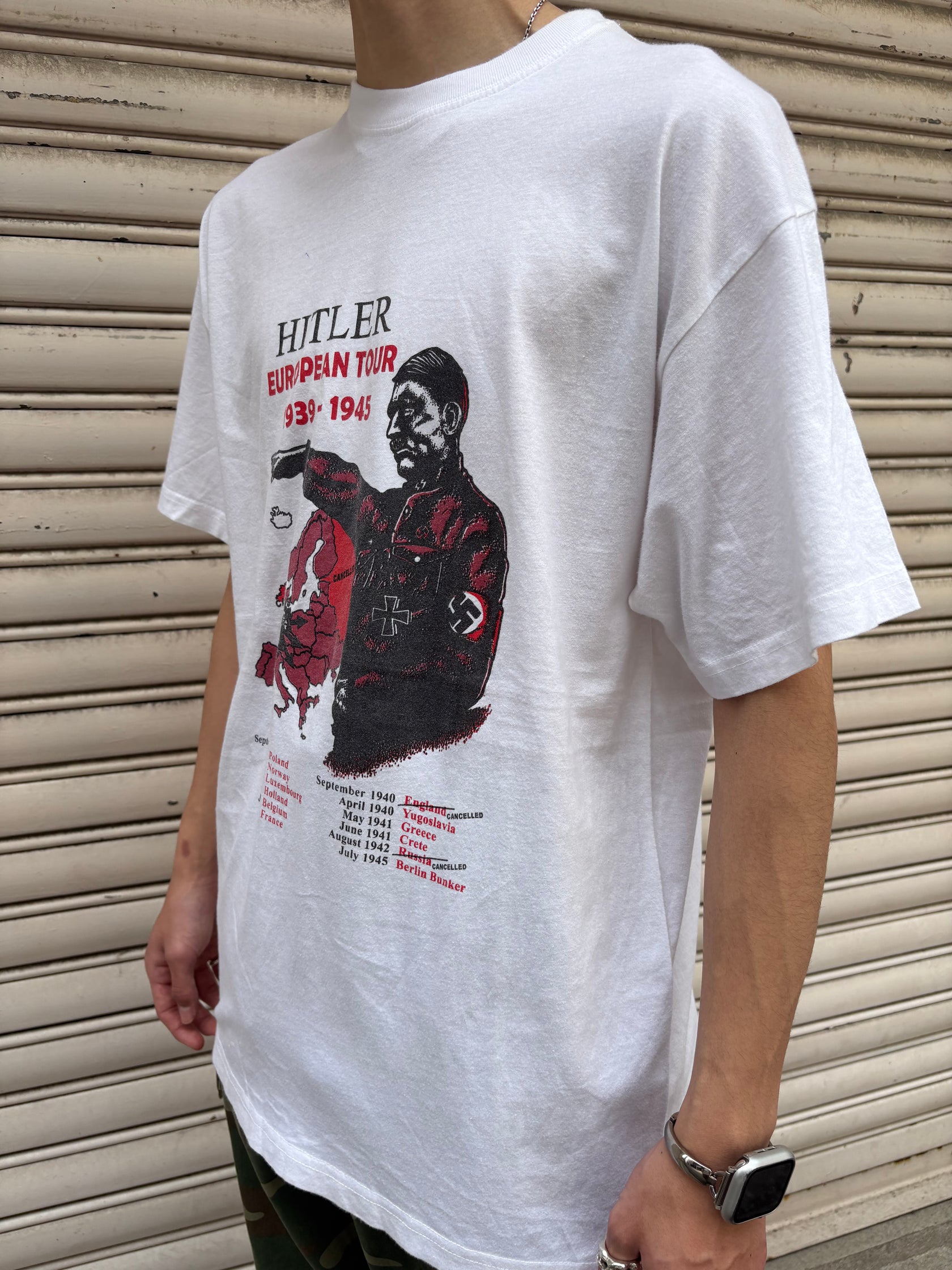 70's HITLER (ヒトラー) EUROPESN TOUR プリントTshirt
