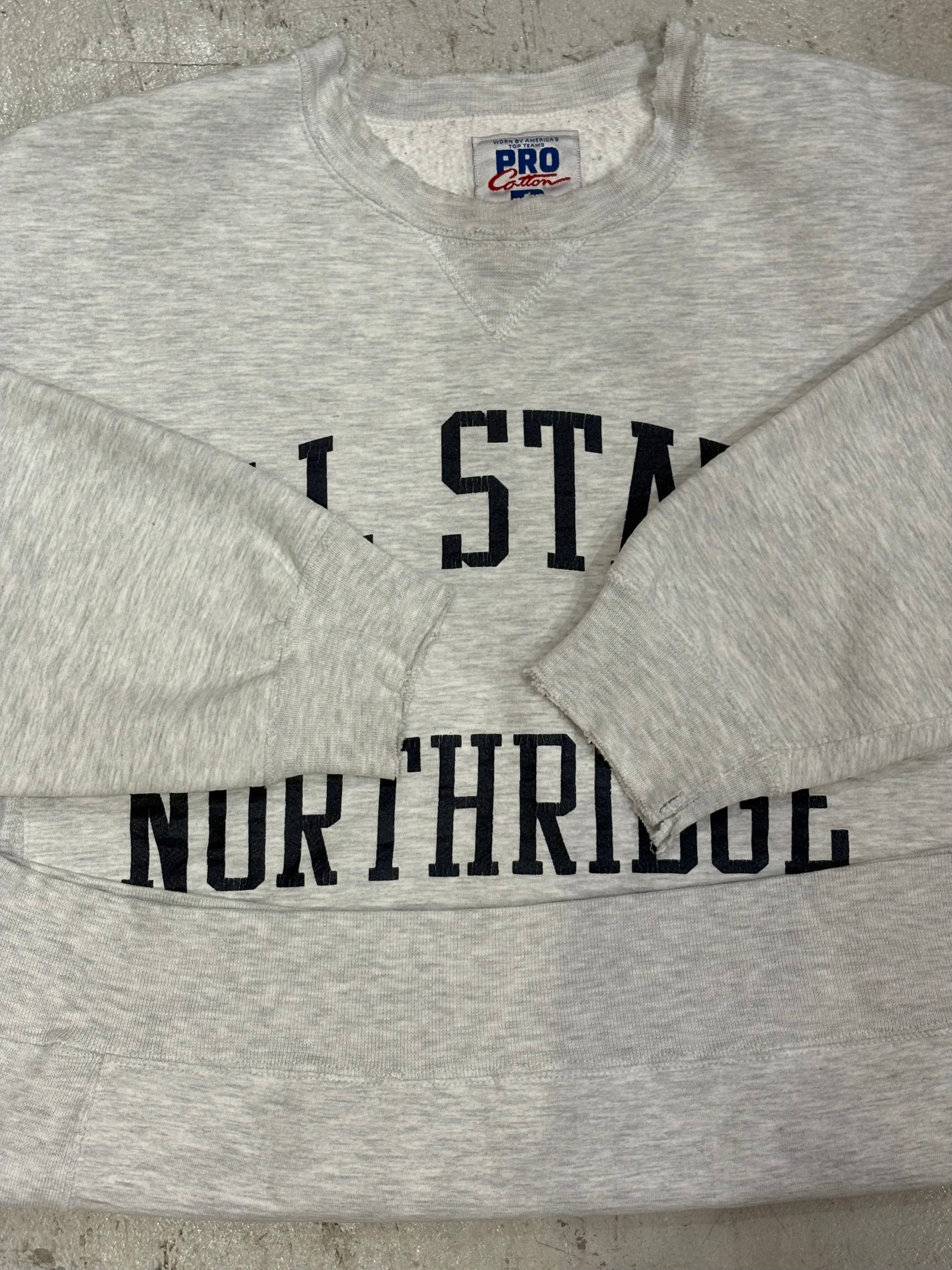 90's RUSSELL PRO Cotton” CAL STATE NORTHRIDGE”USA製 スウェット