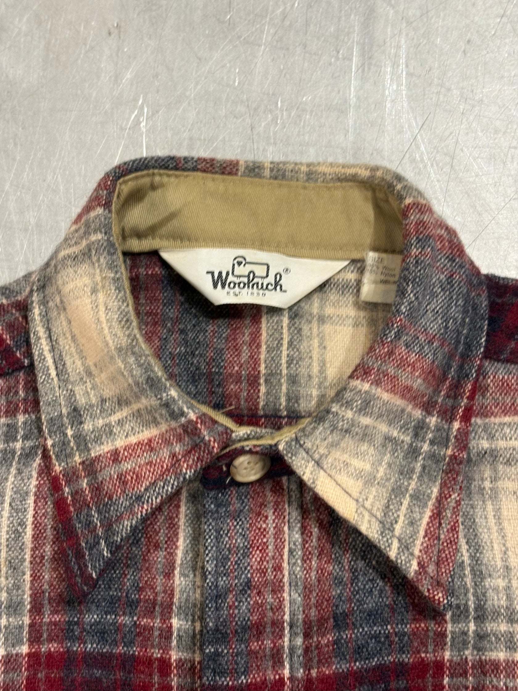 70's Woolrich wool shirt USA製