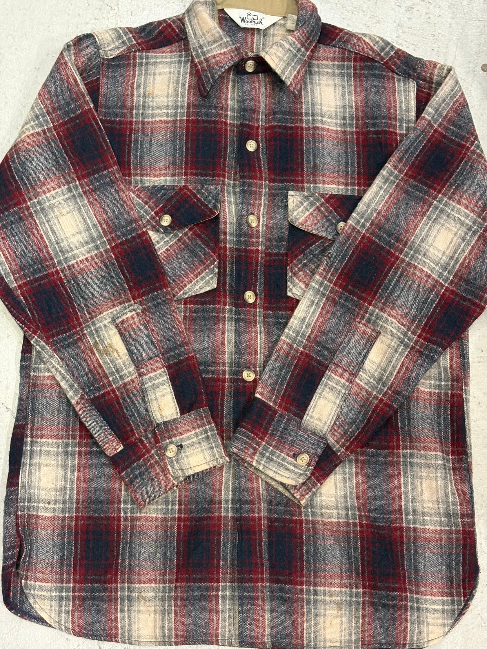 70's Woolrich wool shirt USA製