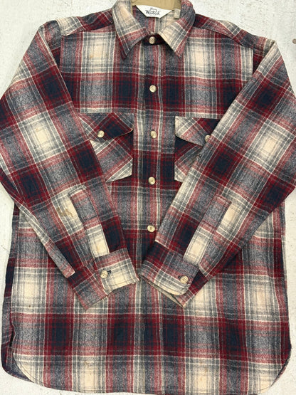 70's Woolrich wool shirt USA製